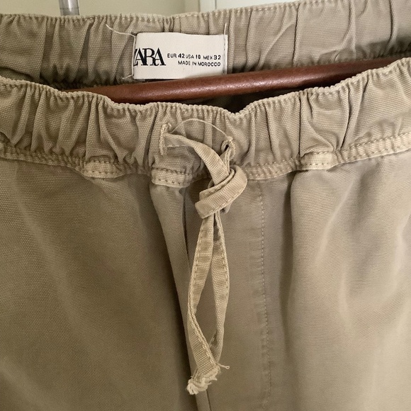 Zara New without Tags Cargo Pants / Size 12 / Beige-Green - Picture 4 of 7